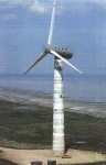 Ветроэлетростанция на морском побережье